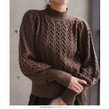 立体ケーブルモックネックニットトップス［N1116］ | KOBE LETTUCE | 詳細画像6 