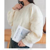 薔薇柄ボリュームスリーブニットトップス［N1117］ | KOBE LETTUCE | 詳細画像5 