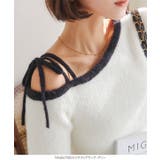 ワンショルダーフェザーニットトップス［N1133］ | KOBE LETTUCE | 詳細画像10 