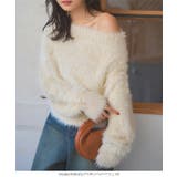 ミックスシャギーフェザーオフショルニットトップス［N1147］ | KOBE LETTUCE | 詳細画像2 