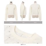 ドットスタッズ付きトゲトゲニットトップス［N1162］ | KOBE LETTUCE | 詳細画像12 