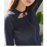 リボンダブルジップニットトップス［N1167］ | KOBE LETTUCE | 詳細画像3 