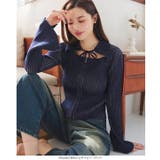 リボンダブルジップニットトップス［N1167］ | KOBE LETTUCE | 詳細画像4 