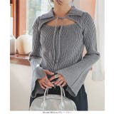 リボンダブルジップニットトップス［N1167］ | KOBE LETTUCE | 詳細画像5 