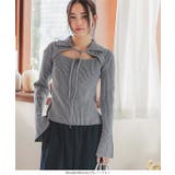 リボンダブルジップニットトップス［N1167］ | KOBE LETTUCE | 詳細画像7 