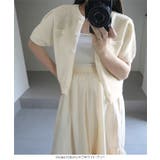 ブークレ半袖カーディガン 半袖ニット ニットカーデ | KOBE LETTUCE | 詳細画像9