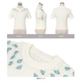 薔薇モチーフケーブルニットトップス［N1173］ | KOBE LETTUCE | 詳細画像10 