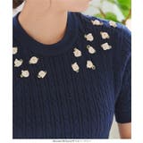 薔薇モチーフケーブルニットトップス［N1173］ | KOBE LETTUCE | 詳細画像8 