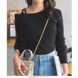 ワンショルダーストレッチリブニットトップス［N1174］ | KOBE LETTUCE | 詳細画像2 