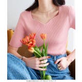 ハートネックリブニットトップス［N1177］ | KOBE LETTUCE | 詳細画像6 