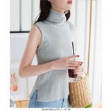 タートルネックノースリーブリブニット［N1178］ | KOBE LETTUCE | 詳細画像9 