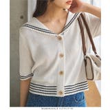 セーラーカラーショートスリーブニットカーディガン［N1181］ | KOBE LETTUCE | 詳細画像7 