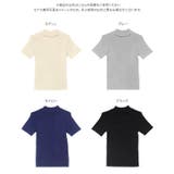 ネックカットモックネック半袖ニットトップス［N1194］ | KOBE LETTUCE | 詳細画像9 