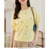 総柄刺繍ニットトップス［N1196］ | KOBE LETTUCE | 詳細画像2 