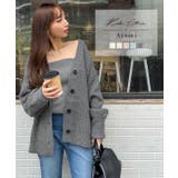 岡部あゆみさんコラボ ローゲージニットカーディガンN1203 ローゲージニット | KOBE LETTUCE | 詳細画像1