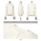 シアースリーブロゴ刺繍ケーブルニットカーディガン［N1205］ ケーブルニット … | KOBE LETTUCE | 詳細画像8 