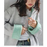 袖バイカラーニットジャケット［N1207］ | KOBE LETTUCE | 詳細画像3 