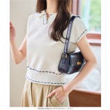 ステッチ ポロニット ノースリ | KOBE LETTUCE | 詳細画像3 