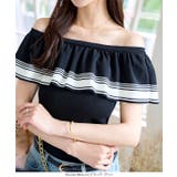 ケープカラーオフショルサマーニットトップス［N1222］ | KOBE LETTUCE | 詳細画像3 