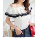 ケープカラーオフショルサマーニットトップス［N1222］ | KOBE LETTUCE | 詳細画像7 