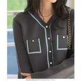 配色ニットVネックカーディガン ニット カーディガン | KOBE LETTUCE | 詳細画像3