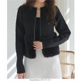 ファー切り替えニットコート ファー切り替え ニットコート | KOBE LETTUCE | 詳細画像10