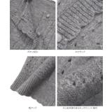 スカラップ透かし編みニットカーディガン スカラップ 透かし編み | KOBE LETTUCE | 詳細画像13