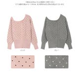 ワンショルダードットニットカーディガン ワンショルダー ドット | KOBE LETTUCE | 詳細画像9
