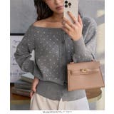 ワンショルダードットニットカーディガン ワンショルダー ドット | KOBE LETTUCE | 詳細画像4