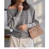 ワンショルダードットニットカーディガン ワンショルダー ドット | KOBE LETTUCE | 詳細画像5