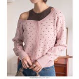 ワンショルダードットニットカーディガン ワンショルダー ドット | KOBE LETTUCE | 詳細画像6