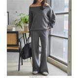 オフショルニットワイドパンツセットアップ［N1256］ ニット セットアップ | KOBE LETTUCE | 詳細画像8 