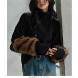 袖ファータートルニットトップス［N1260］ 袖ファー タートルニット | KOBE LETTUCE | 詳細画像3 