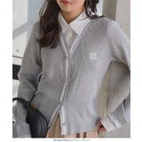 襟ドッキングニットカーディガン［N1268］ 襟ドッキング ニットカーディガン | KOBE LETTUCE | 詳細画像2 