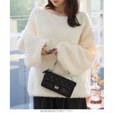 ボートネックフェザーヤーンニットトップス ボートネック フェザーヤーン | KOBE LETTUCE | 詳細画像5 