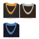 バイカラー深Uネックニット［N1274］ バイカラー 深Uネック | KOBE LETTUCE | 詳細画像12 