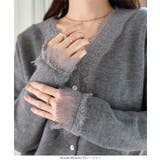 Vネックレースニットカーディガン Vネック レース | KOBE LETTUCE | 詳細画像5