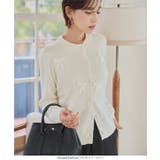 リボンニットカーディガン リボンニットカーディガン レディース | KOBE LETTUCE | 詳細画像8