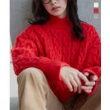 3Dケーブルハイネックニットトップス 3Dケーブル ハイネック | KOBE LETTUCE | 詳細画像1 