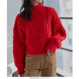 3Dケーブルハイネックニットトップス 3Dケーブル ハイネック | KOBE LETTUCE | 詳細画像2 