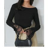 袖口レースリブニットトップス［N1287］ ニット セーター | KOBE LETTUCE | 詳細画像11 