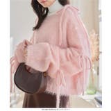 キャットヤーン袖リボンラメシアーニット 袖リボン ニット | KOBE LETTUCE | 詳細画像6