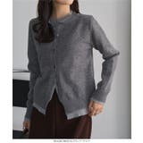 バイカラーフェイクレイヤードニットカーディガン バイカラー フェイクレイヤード | KOBE LETTUCE | 詳細画像4