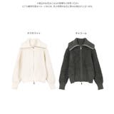 ワイドカラージップボアニットブルゾン［N1300］ ワイドカラー ジップ | KOBE LETTUCE | 詳細画像8 