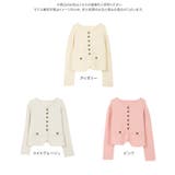 ゴールドボタンもっちりニットカーディガン ニットカーディガン ニットカーデ | KOBE LETTUCE | 詳細画像8 