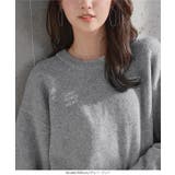 ロゴ刺繍ニットトップス ロゴ刺繍 ニット | KOBE LETTUCE | 詳細画像11 