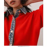 デニム襟リブニットカーディガン［N1311］ デニム襟 リブニット | KOBE LETTUCE | 詳細画像7 