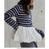 バルーンドッキングニットポロ［N1314］ ペプラムトップス ニット | KOBE LETTUCE | 詳細画像3 