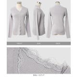 レースリブニットカーディガン［N1332］ | KOBE LETTUCE | 詳細画像10 