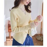 レースレイヤードカシュクールニットトップス［N1341］ ニット カシュクール | KOBE LETTUCE | 詳細画像6 